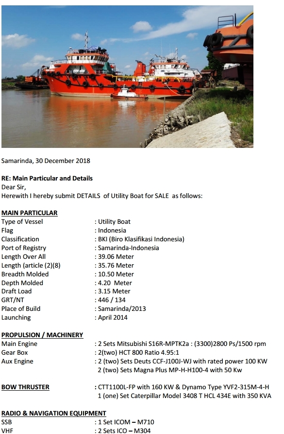 Main Particular and Details UB-AL 8[1]