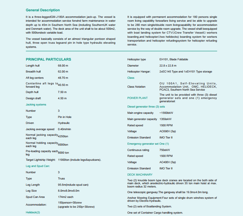 LIFTBOAT JACK UP BARGE